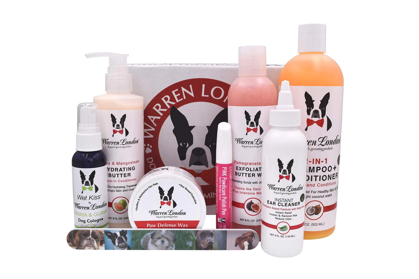 Warren London Dog Products Gift Boxes | Pet Presents Containing Multiple Luxury Spa Products | Birthday Box For Dog | Christmas Gifts For Dog | New Puppy Present Gift Idea | Original Gift Box